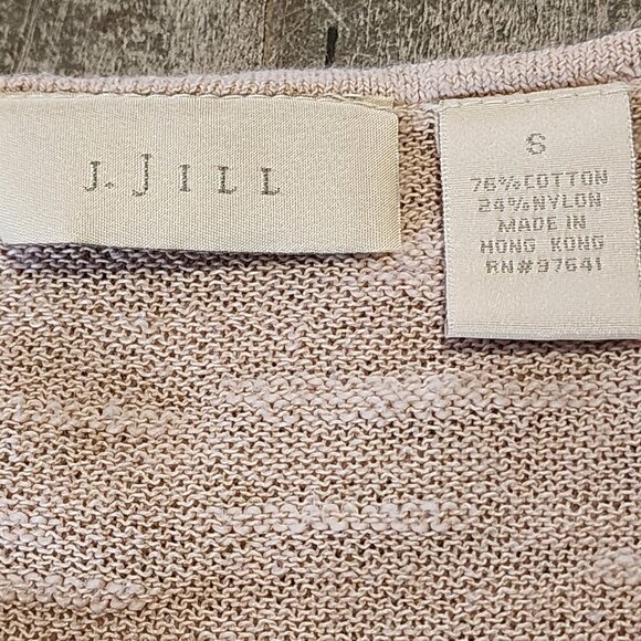 J. Jill Women's Sweater Top Long Sleeve Lightweight Knit Small Tan - Picture 7 of 9